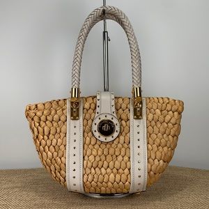 Michael Kors straw handbag